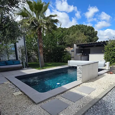 Le Havre De Paix - Maison Familiale Avec Piscine Et Climatisation Sauvian