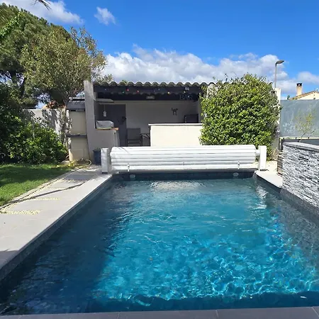 Le Havre De Paix - Maison Familiale Avec Piscine Et Climatisation Villa Sauvian